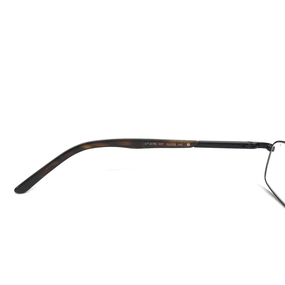 Chaps Eyeglasses Frames CP2079 107 Black Tortoise Rectangle Wire Rim 52-15-140